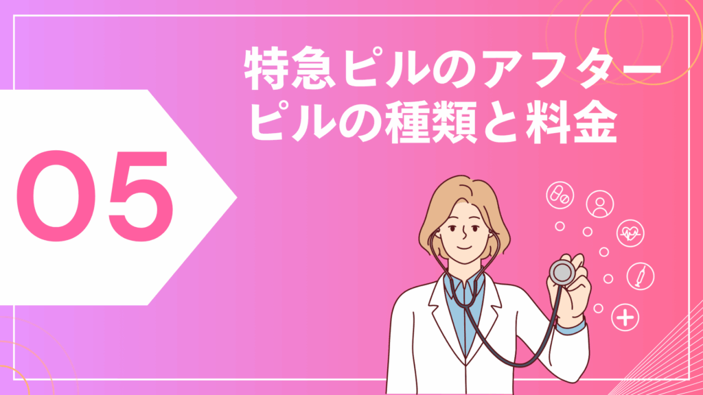 特急ピルのアフターピルの種類と料金